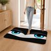 Enchanting Eyes Floor Mat Flannel Rug Non Slip Absorbent Soft Washable For Entryway Hallway Bathroom Kitchen Decor