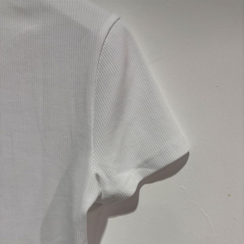 New Balance Tricou de vară cu mânecă scurtă decupat cu nervuri, Croială Slim Fit nbnef2W522 Alb