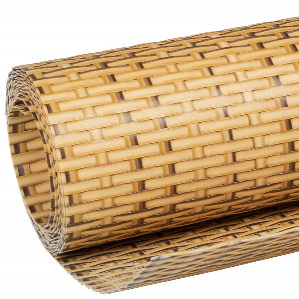 Vidaxl Parawan Balkonowy, Jasnobrązowy, 600X80 Cm, Polirattan