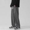Fankes Jeans Men's Spring and Autumn New Loose Straight Elastic Waist Drawstring Versatile Casual Long Pants