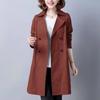 Women's Mid-Length Trench Coat, Korean Style 2026: Spring/Autumn Loose, Slimming, British Hepburn-Inspired Casual Fashion Trend