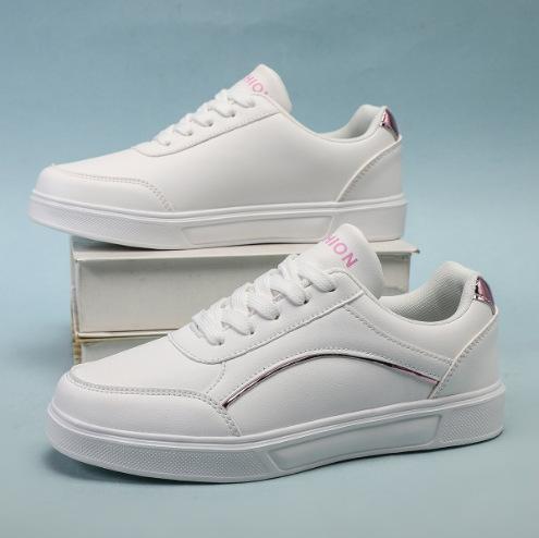 Spring New Versatile Popular Student Little White Shoes Women's Summer Sports Flat-bottomed Casual Thick-soled Heightening Board Shoes