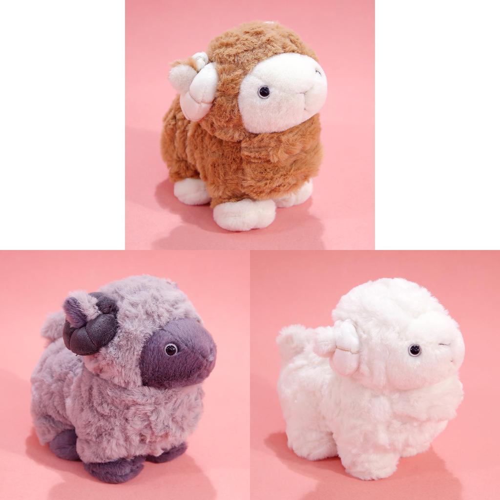 Plush Sheep Toy With Ultra Soft Short Pile For Kids Baby Gift And Decor