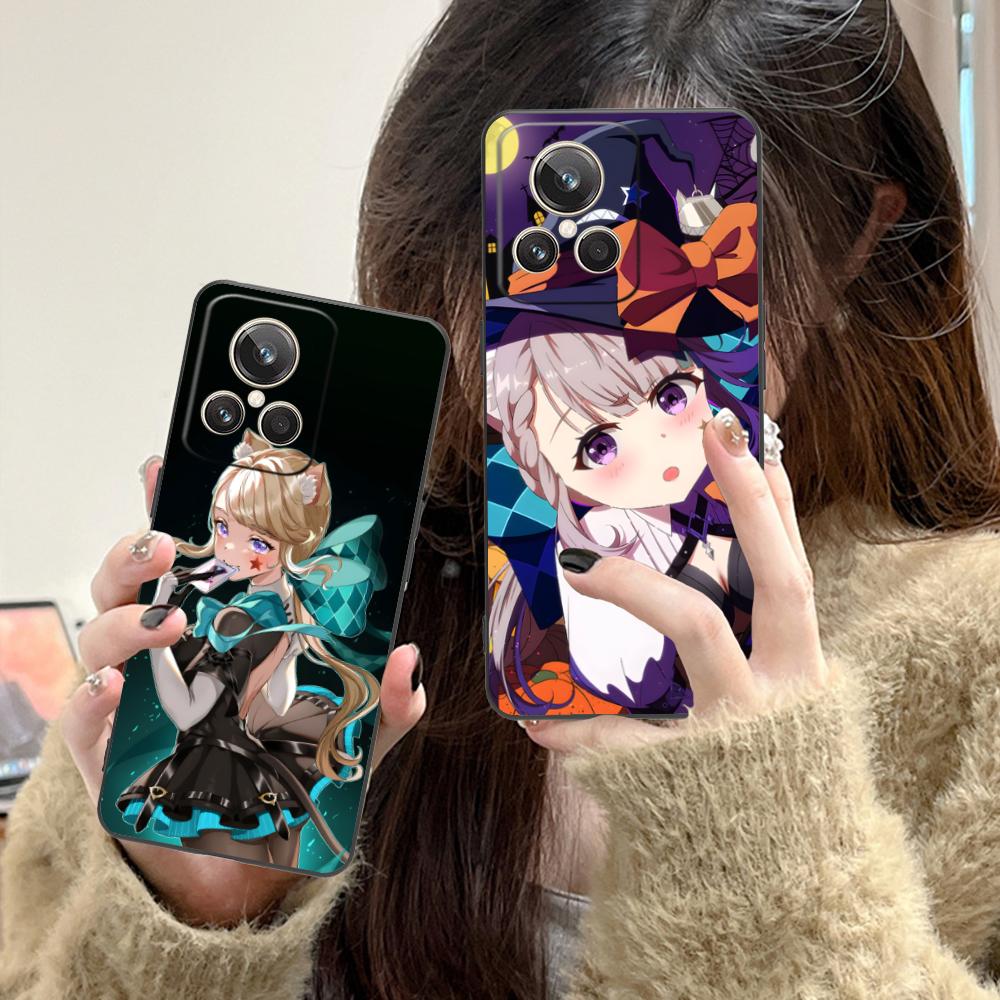 Game GI Lynette Matte TPU Mobile Phone Case for Realme GT 8 Neo Pro C75 73 71 C67 65 C55 53 C35 31 C20 15 Colorful Cover