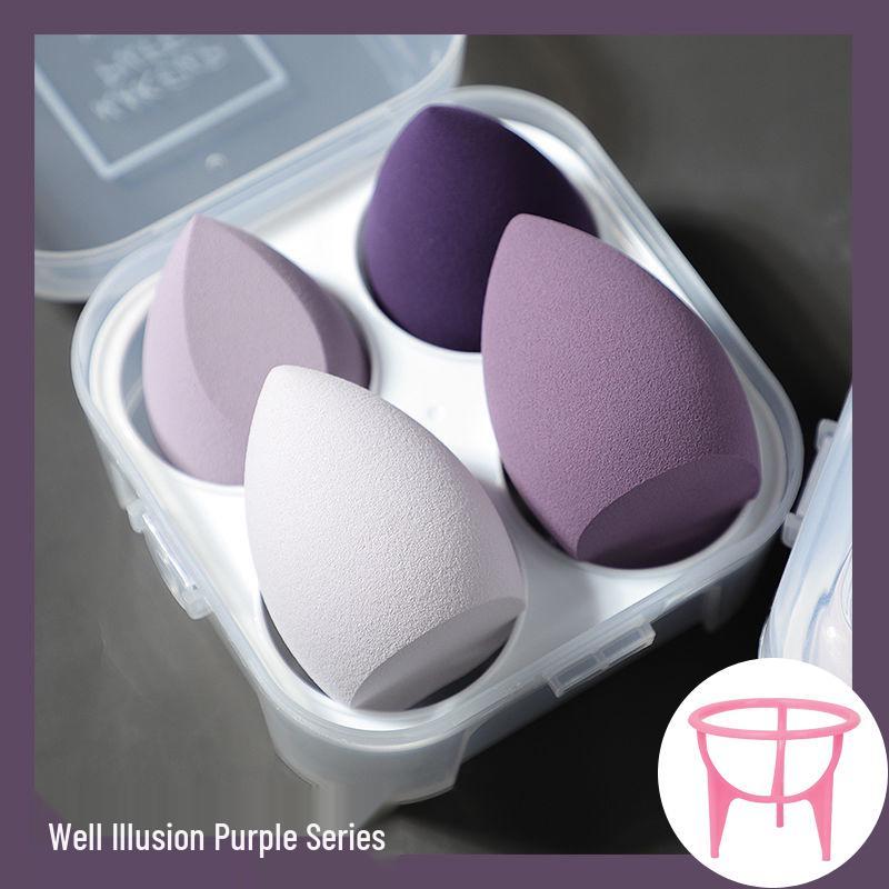 Eierschalen Make-up Schwamm - Nicht-Absorbierend, Superweich, Doppelte Anwendung für Trockene & Feuchte Anwendung, Verstaubte Make-up Quaste