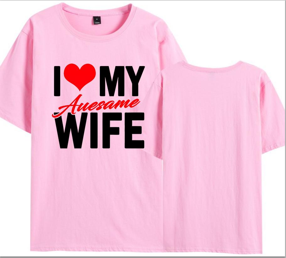 I Love My Awesome Wife Husband T Shirts Honeymoon Couple Outfits Dating Couples Anniversary Gifts Unisex Women Oversized Tops Tee