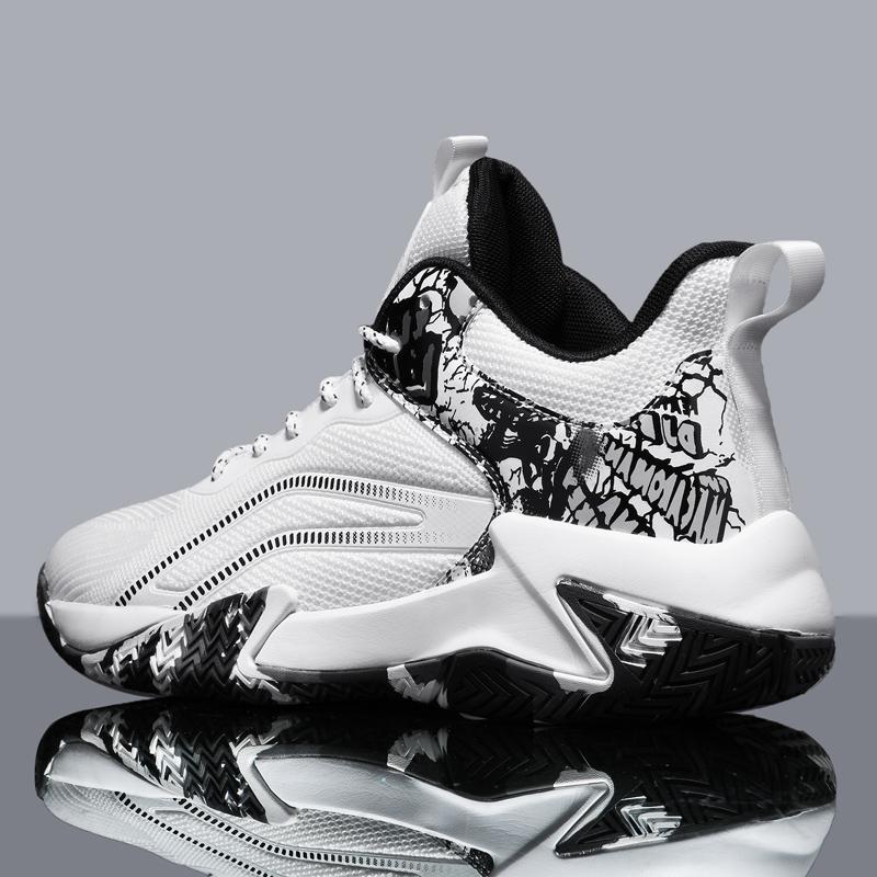 Men's Basketball Shoes Breathable Cushiing N-Slip Wearable Runing Shoes Gym Training Athletic Basketball Sneakers for Women