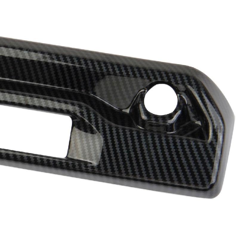Carbon Fiber Trunk Rear Door Handle Trim Cover for 2019-2026 GMC Sierra/Chevy Silverado 1500 2500 3500HD (Type 2)