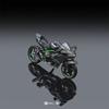 In Stock 1:64 Kawasaki H2r Motorcycle Alloy Simulation Motorcycle Models Police Moto Custom Toys For Children Ornament Gift
