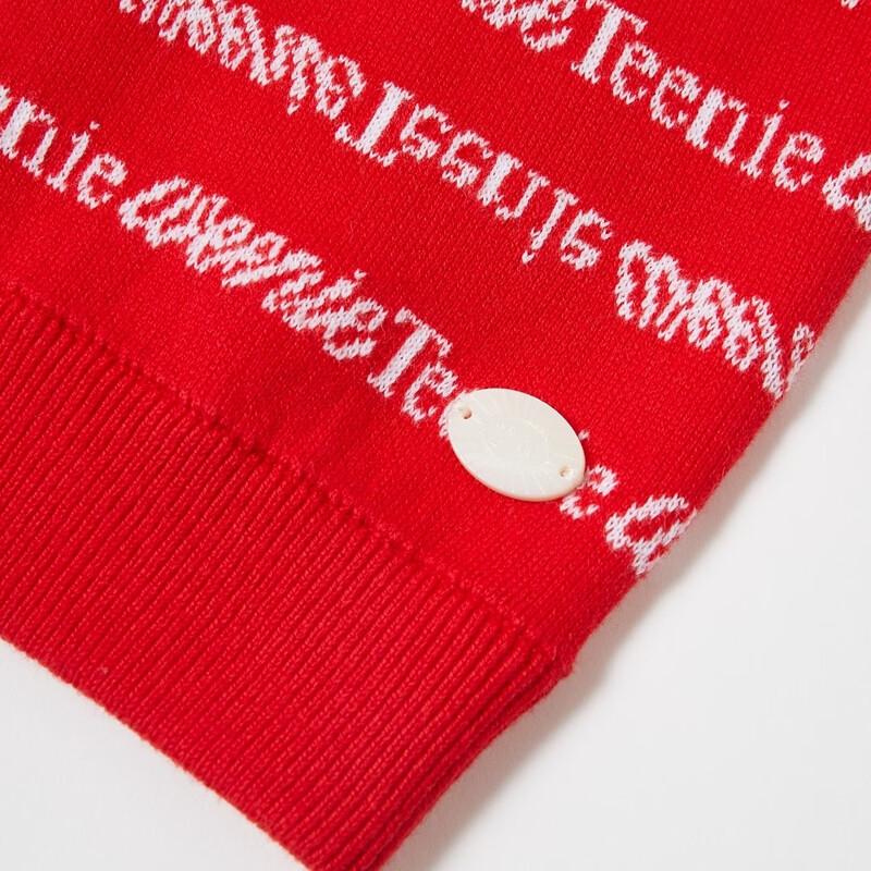 Teenie Weenie Women's Little Bear Letter Knitted Cardigan