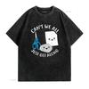 Schere Stein Papier Lustig Kawaii Können Wir Nicht Einfach Alle Gut Auskommen Shirt vintage Gewaschen Vielseitig Weich Grafik Stilvoll homme