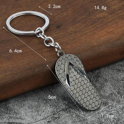 Keychains Slippers Shoe Flip Flops Slipper Loafer Key Chain Ring Jewelry Unique Design Fashion Keyring Gift