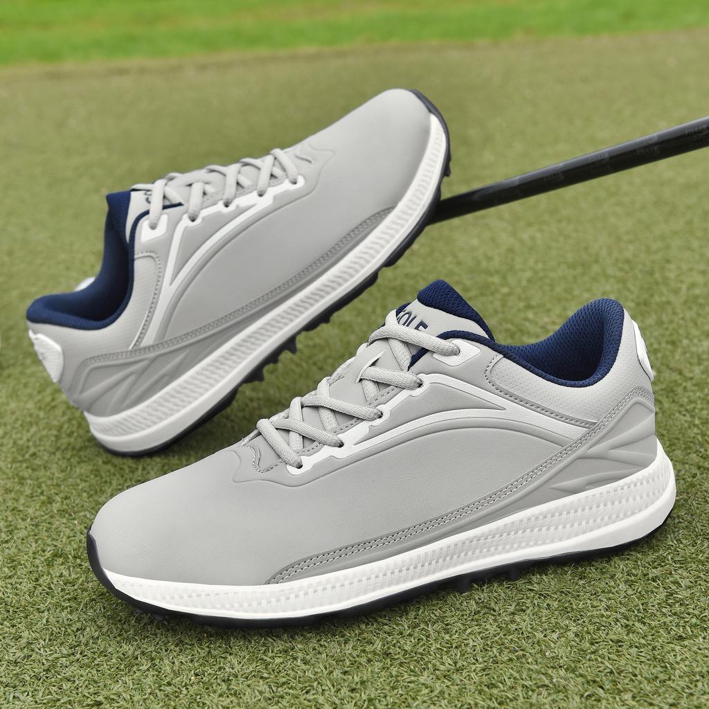 Große Größen 41-47 Herren Golf-Sneaker Rutschfest Professionelle Golfschuhe Bequeme Rasen-Sneaker Niedrige Golfer-Schuhe