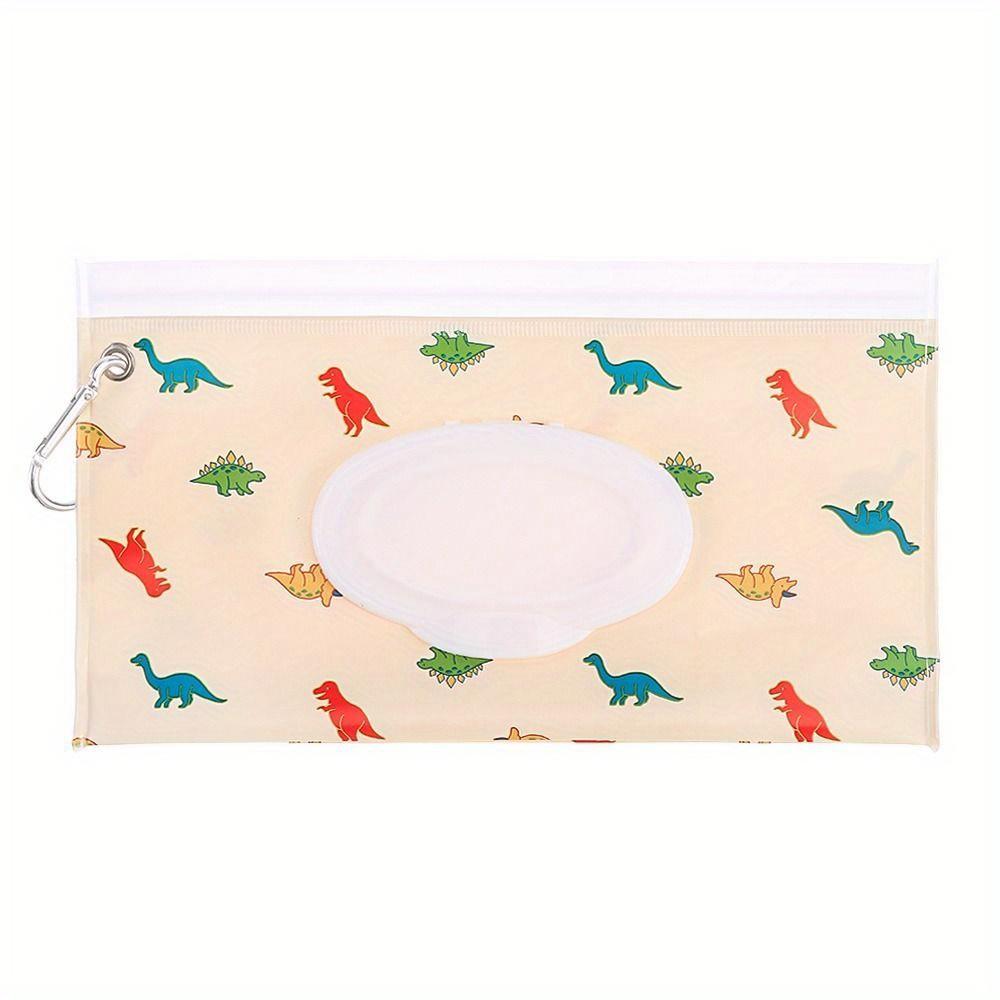 EVA Baby Wet Wipe Pouch Portable Wipes Holder Case Flip Cover Snap-Strap Reusable Refillable Cosmetic Pouch Useful Tissue Box
