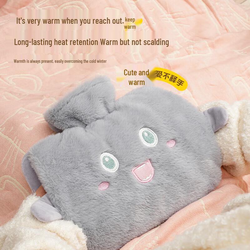 Lexueer Embroidered Hot Water Bottle with Hand Pockets