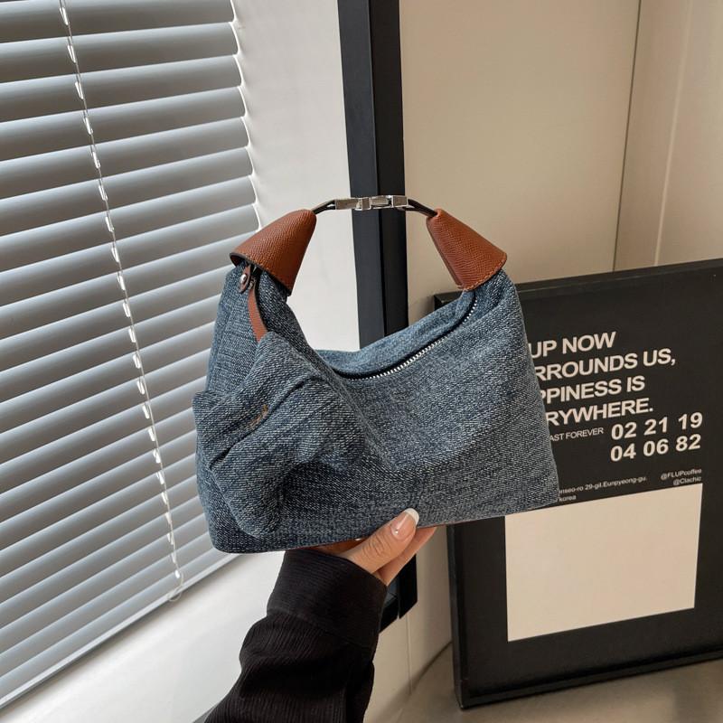 IELGY Denim Handbag All-Match Messenger Commuter Small Bag