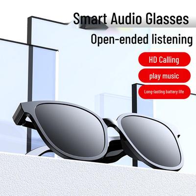 Smarte Bluetooth-Brille mit Knochenschallübertragung, kabelloser Freisprechfunktion und austauschbaren Gläsern für den Außenbereich