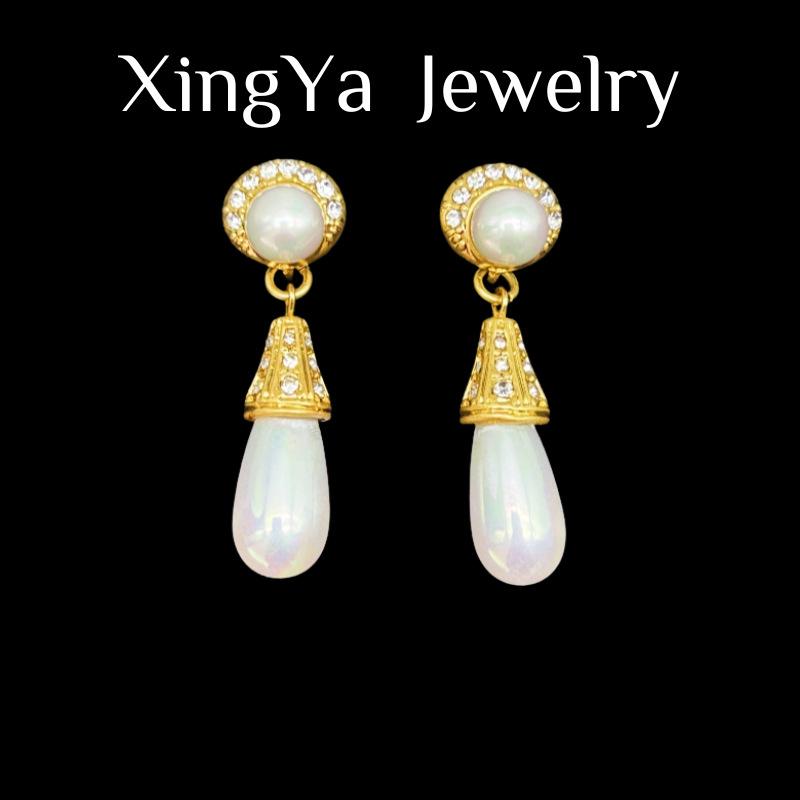 Винтажный Тяжелая Промышленность Эмаль Мастерство Полностью Инкрустированный Искусство Ретро Высококачественный Жемчуг Ожерелье Эмалевый Набор