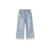 Deesha Girls' Stylish Lyocell Denim Wide-Leg Pants