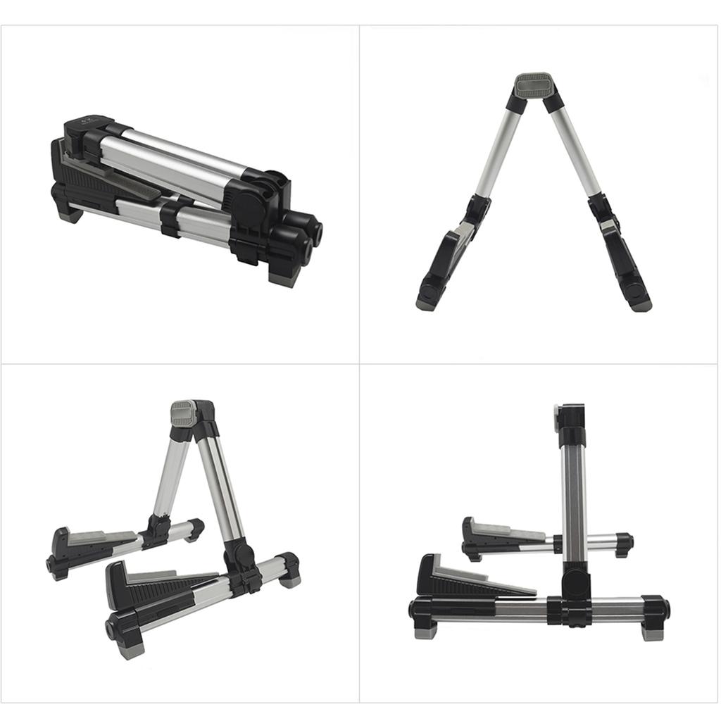 AROMA AGS 08 Folding Adjustable Universal String Instrument Guitar Stand Aluminum Alloy A Frame for Banjo Acoustic