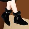 Women Boots Winter Boots Thick-heeled Shoes Ankle Boots Non-slip Mother Shoes Women Winter Boots Shoes Flat Boots