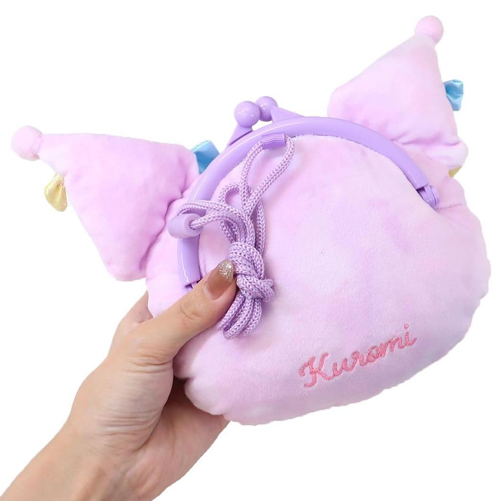 SK Japan Sanrio Dreamy Fluffy Plastic Purse Kuromi