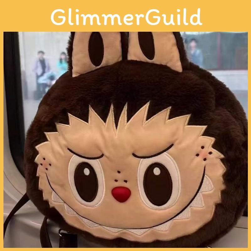 Big Face With Ears Soft Cartoon Plush Backpack Doll Bag Backpack Student