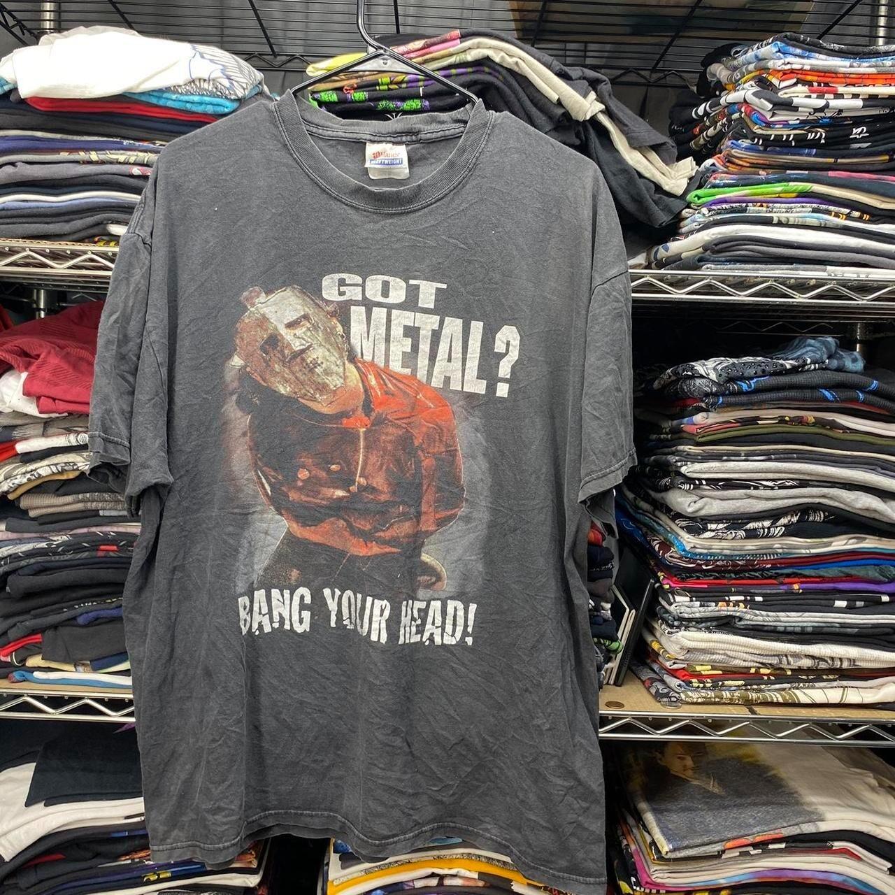 Vintage shirt quiet riot tour 2002 Got metal Bang your head chacoal AN51045 Unisex T-Shirt S