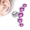 1 τμχ Γυναικεία Rhinestone Cartilage Helix Tragus Ear Stud Earring Piercing Jewelry
