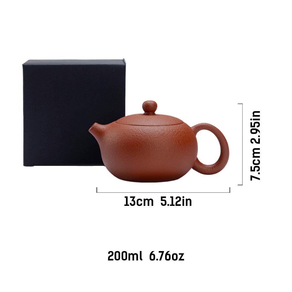 Исинский фиолетовый глиняный чайник  Дышащий горшок  - Оригинальный чайник из минеральной глины -