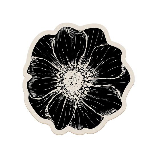 Diatomitowa Podkładka pod Talerz w Kształcie Kwiatu Odporna na Ciepło Antypoślizgowa Mata na Stół Szybko Chłonąca Wodę Mata do Kuchni Stołu Jadalnianego Dekoracyjny Wystrój Domu