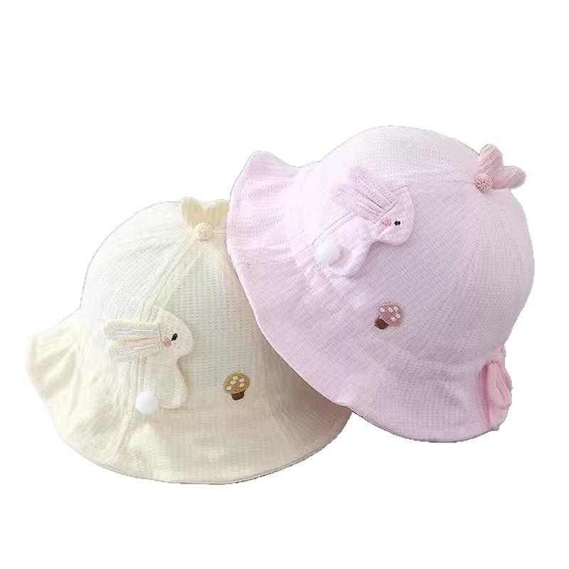 Baby Spring Autumn Thin Bucket Hat Cute Summer Sun Protection Cap For Infant Outdoor Travel Shade Hat