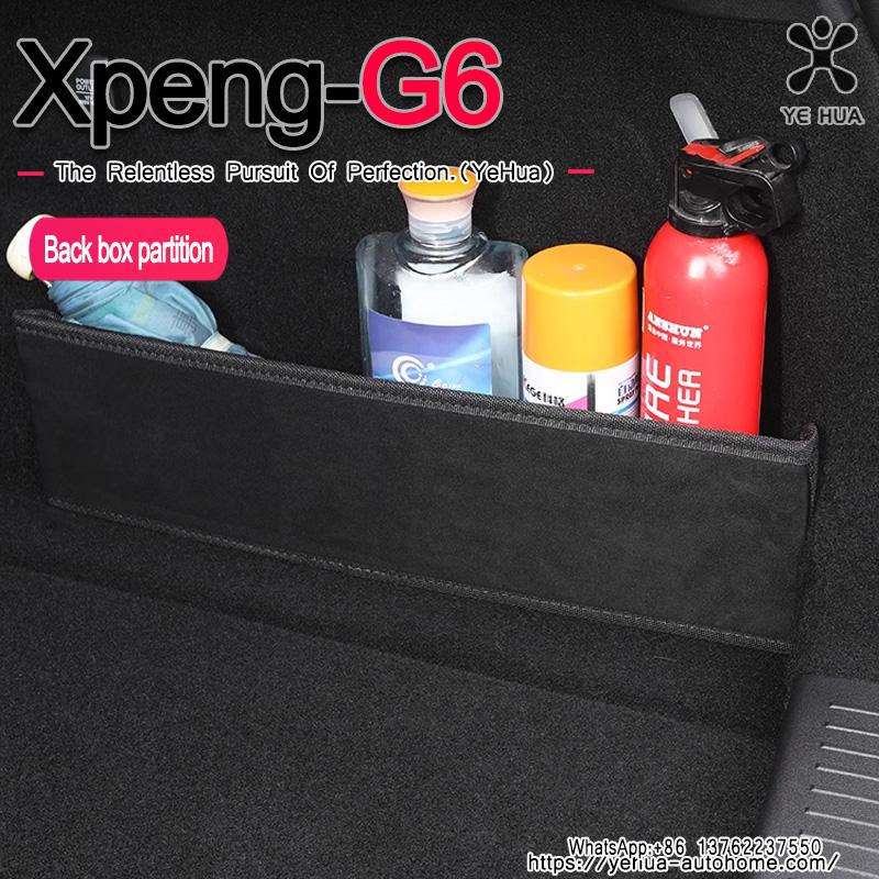 For XPeng G6 2023-25 Car Storage Partition Trunk Storage Partition Car Built-in Storage Clapboard