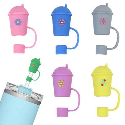 Reusable Silicone Straw Plug Silicone Straw Tips Cover Creative Drinking Dust Cap  Bottle