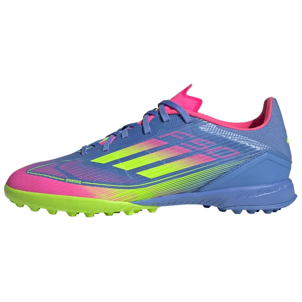 Adidas F50 League Comfortable Fashion TF (Rubber Studs) Artificial Turf Non-Slip Durable Soccer Shoes Unisex Soccer Shoes Blue IE1230