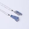Natural Blue Kyanite Cyanite Pendants for Unisex Necklace Making Findings