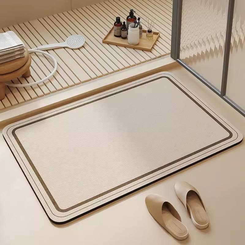Diatomaceous Earth Quick-drying Anti-slip Water Absorbent Bathroom Door Mat