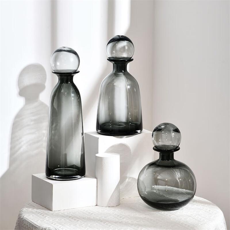 Minimalist Art Transparent Glass Vase