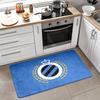 Club Brugge KV Flannel Kitchen Floor Mat Absorbent Non-Slip Soft Standing Mat Washable Comfortable Kitchen Rug for Home Sink Laundry
