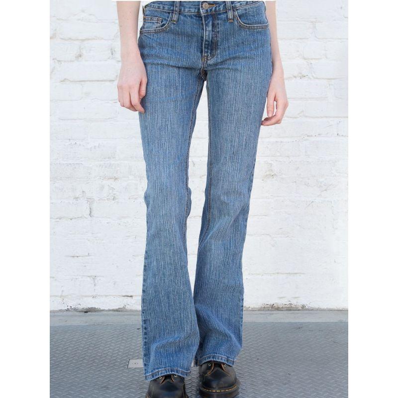 

BM 90S Юй Шусинь Джинсы клеш с низкой посадкой Light blue 90 S One size