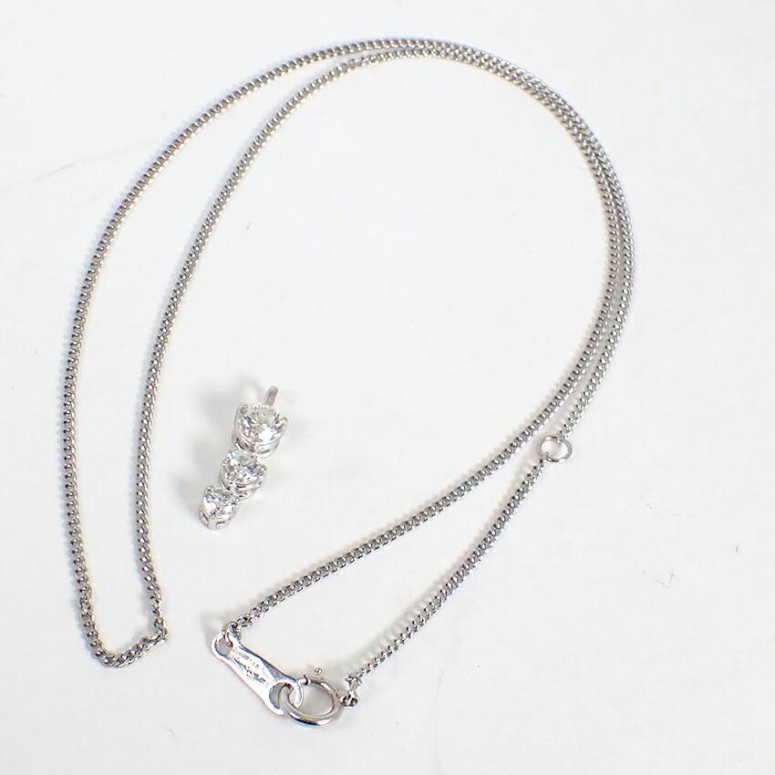 [Used] LASOMA/Pt/Pt850/Diamond Pendant/j66-2