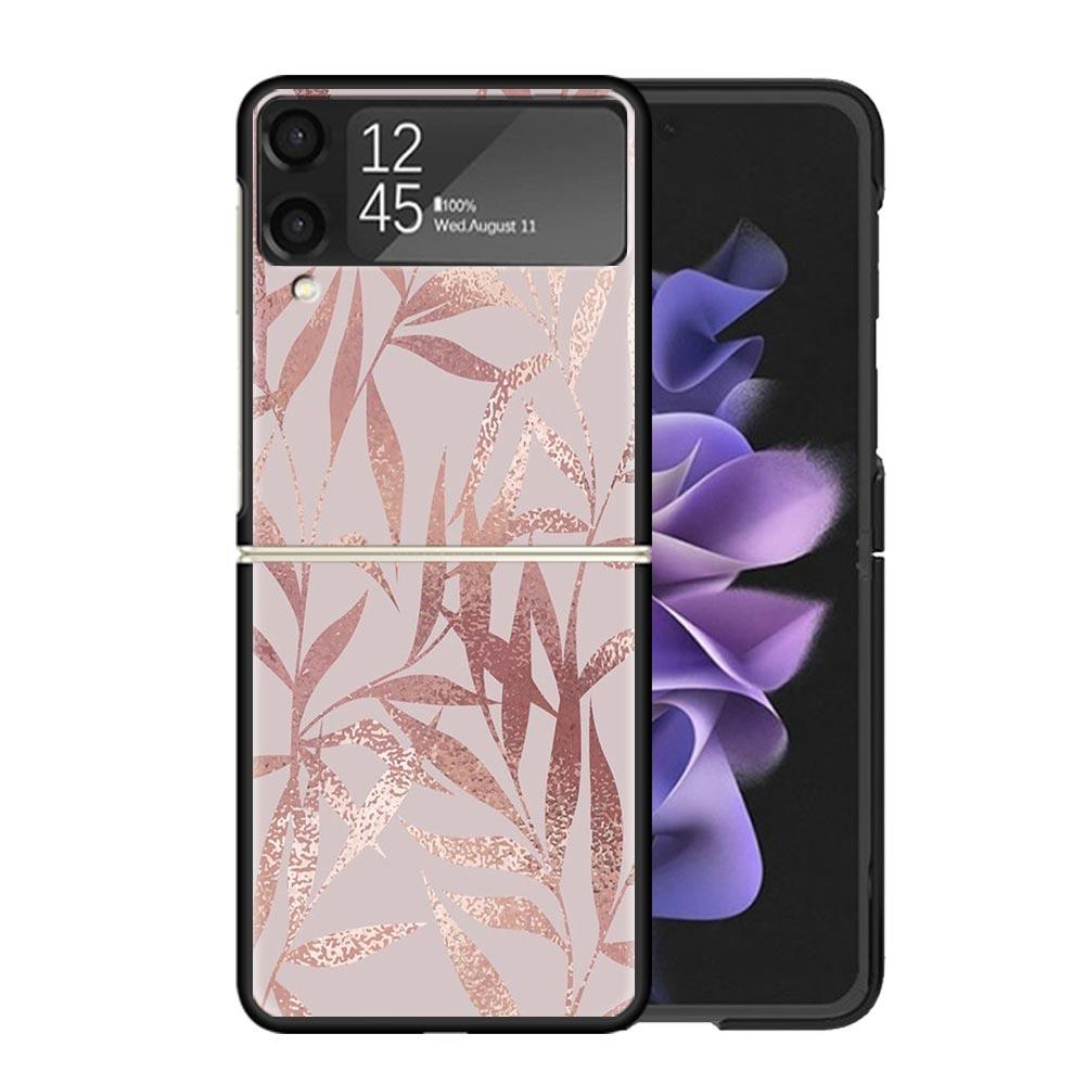 

Beautiful Rose Bling Picture Clear Phone Case For Samsung Z Flip 7 6 5 4 3 Galaxy ZFlip7 ZFlip6 ZFlip5 ZFlip4 ZFlip3 5G Print Co Samsung Z Flip 7