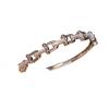 Bracciale con Fibbia a Ferro di Cavallo in Zirconia Placcato Oro - Accessorio di Lusso Chic e Versatile