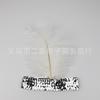 Ostrich Hair Strap Sequins Diamond Colored Feather Headdress Indian Head Wear, Ball Party Celebration Headband