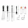 Zhi Shi 14-Piece Stainless Steel BBQ Tool Set