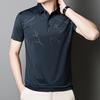 Medium Men'S Lapel Breathable Short-Sleeved Casual T-Shirt Polo Shirt