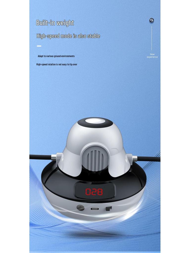 Smart Electric Jump Rope with 10-Level Adjustment & Remote Control Counting for Kids' Training