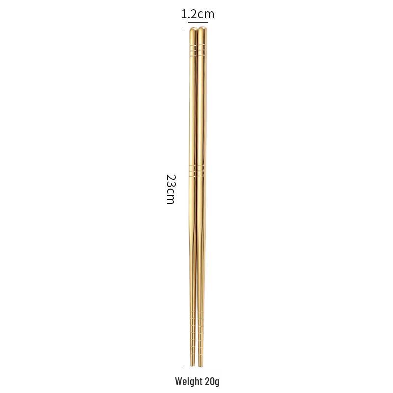 Abay 304 Stainless Steel Six-Ring Chopsticks