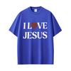 I Love Jesus T-shirt Christian Tee Shirt Men Women Clothing Vintage Rock T Shirts Male Retro Oversized T-shirts