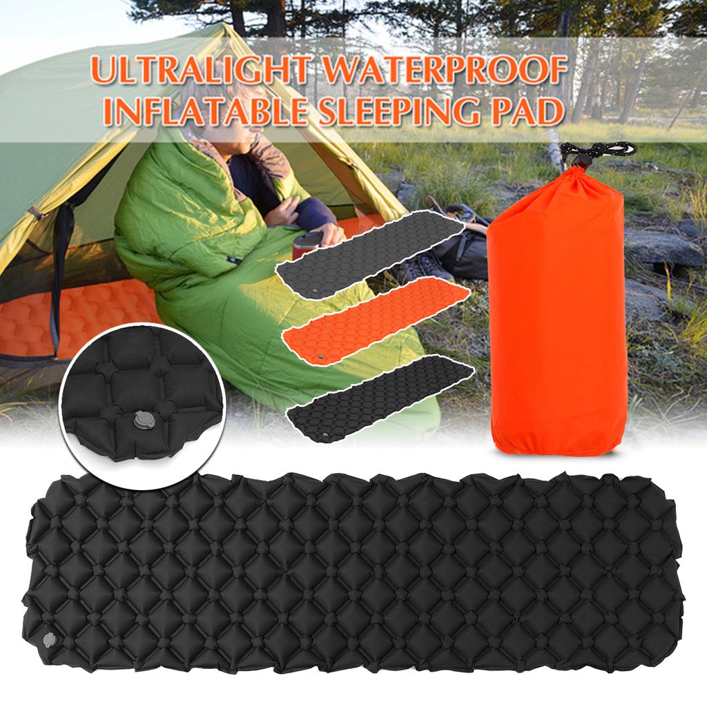 190X56x5.5CM Portable Inflatable Sleeping Pad 40D TPU Waterproof